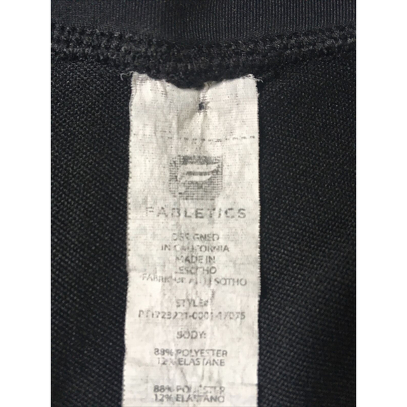 Fabletics Womens Capri Pants Extra Large Black Stretch Legging Athleisure Crop - Picture 7 of 11